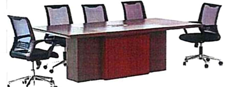Boardroom table and chairs