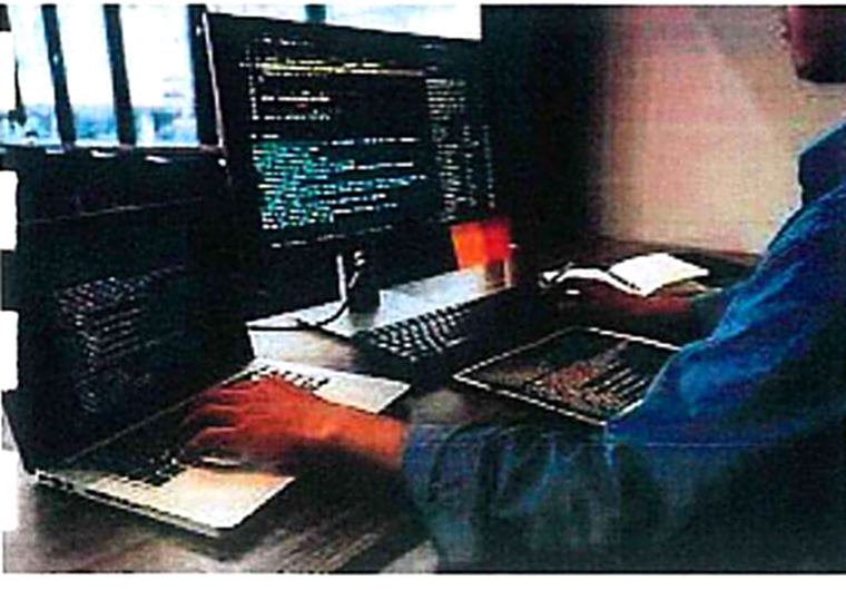 Developer working at a computer