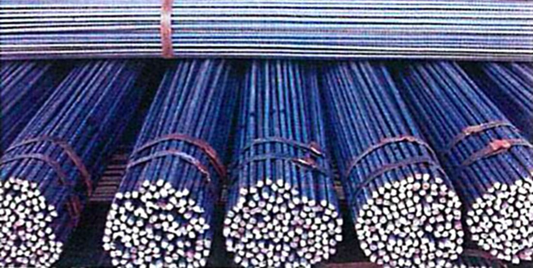 Bundles of twisted steel reinforcement bars