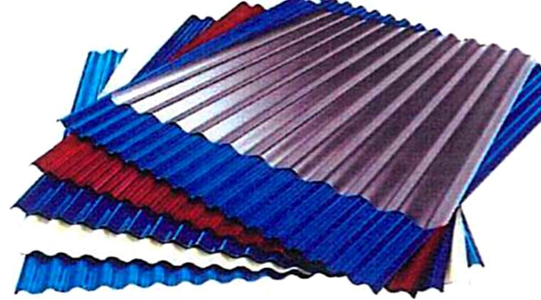 Corrugated iron roofing sheets